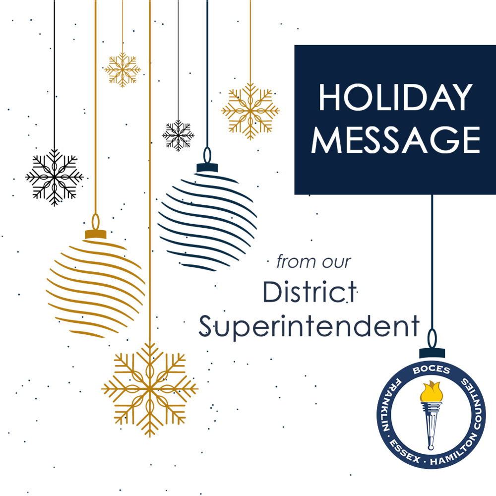 Saying toodleoo to 2020: a holiday message from the district superintendent