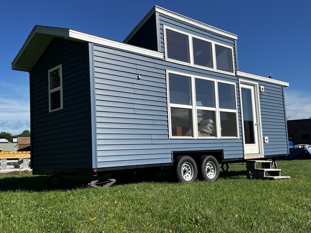 Student-built tiny house shell for sale