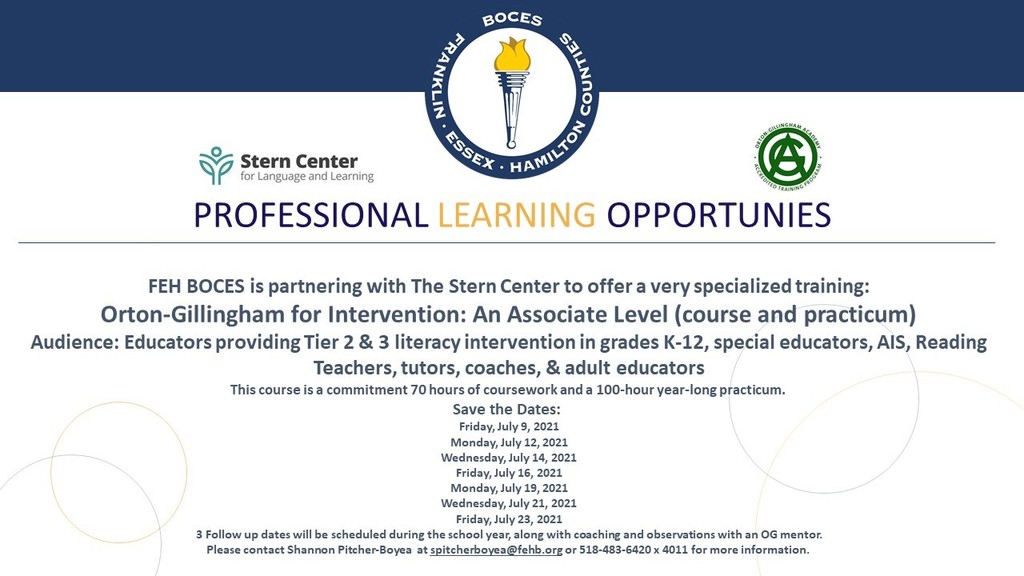Professional Learning Opportunity
