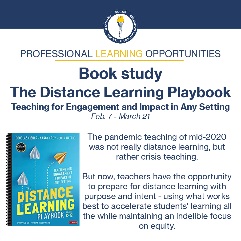 Book Study Distance Learning Playbook