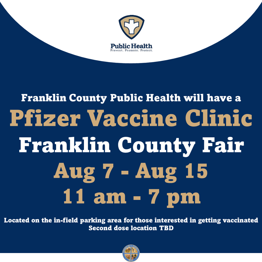 Pfizer Vaccine Clinic at the Franklin County Fair