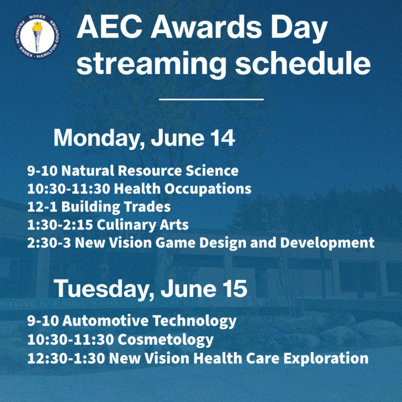 AEC awards day streaming schedule